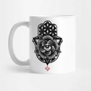 Hamsa Flower Mug